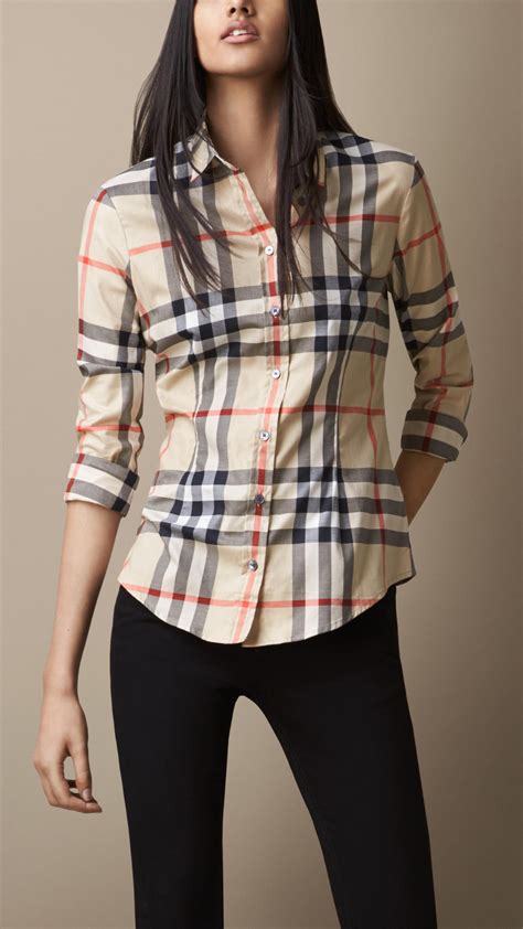 authenticate burberry shirt|Burberry shirts for women.